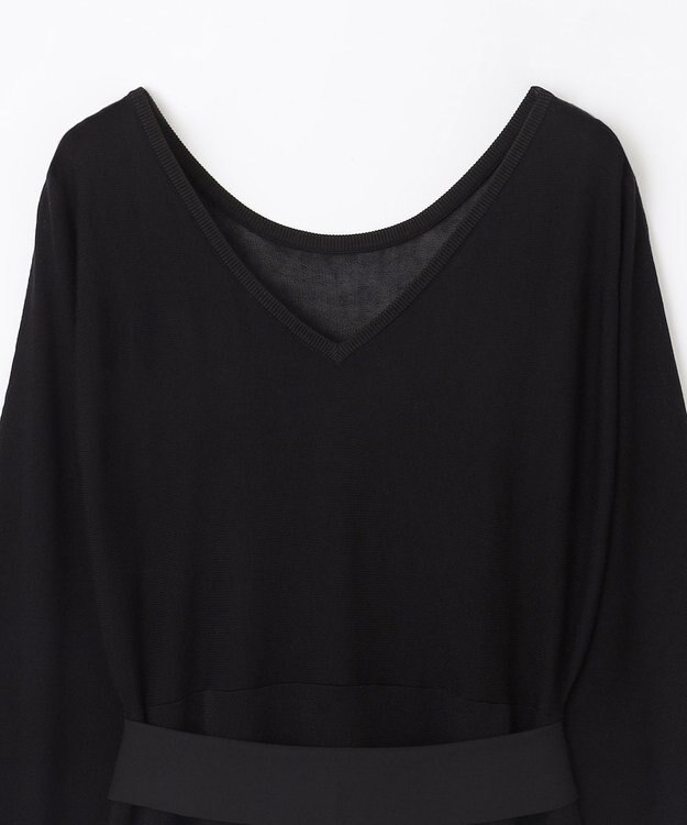 GRACE CONTINENTAL ニットブラックドレス ブラック