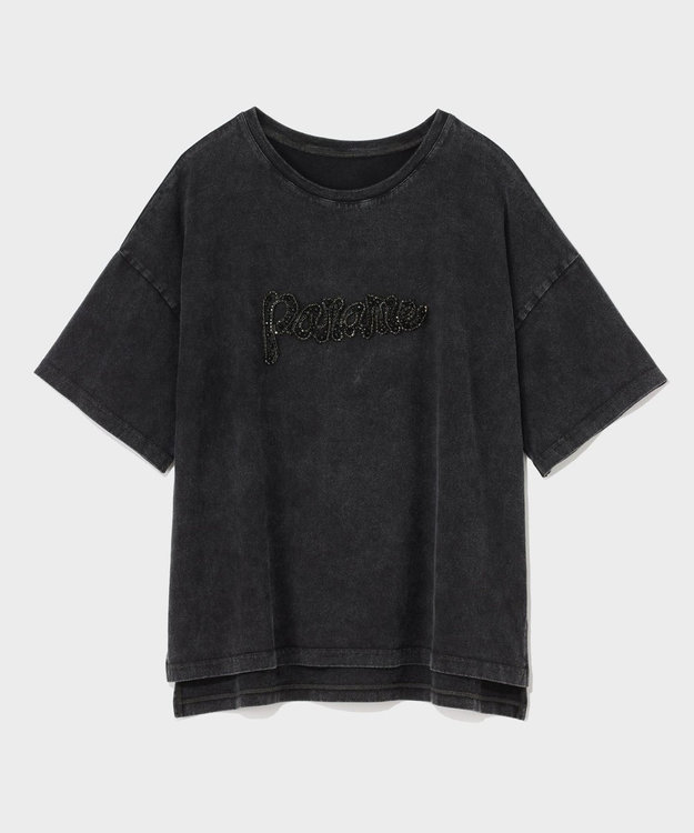 GRACE CONTINENTAL ピグメントTシャツ ブラック