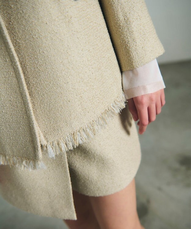 GRACE CONTINENTAL ツイードテーラージャケット ベージュ