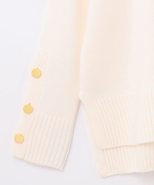 GRACE CONTINENTAL メリノウールニットトップ ホワイト