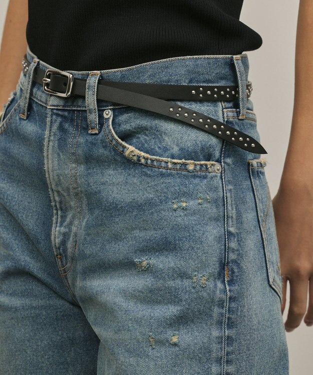 GRACE CONTINENTAL LEFIJE スタッズベルト ブラック