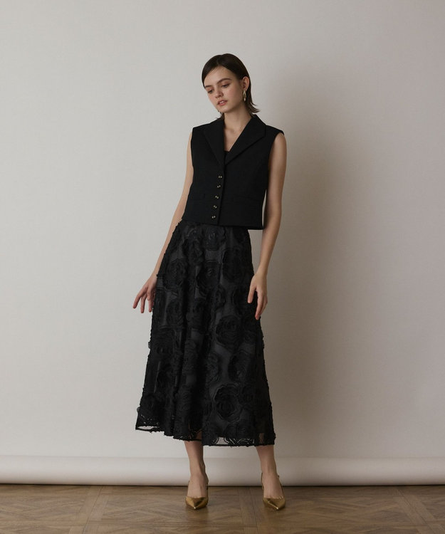 美品　グレースクラス　トリアセリネンショートジレ トリアセショートジレ / GRACE CONTINENTAL | GRACE CONTINENTAL