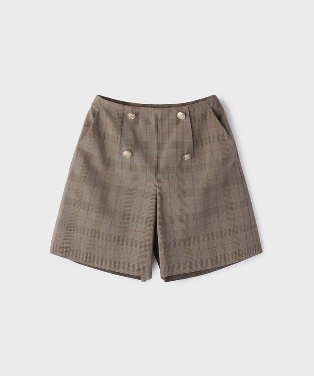 GRACE CONTINENTAL ダブルボタンショートパンツ マルチ