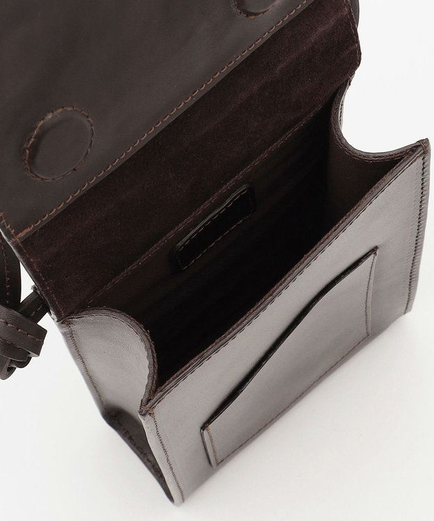 GRACE CONTINENTAL Flap mini Bag ダークブラウン