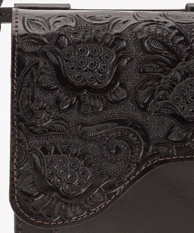 GRACE CONTINENTAL Flap mini Bag ダークブラウン