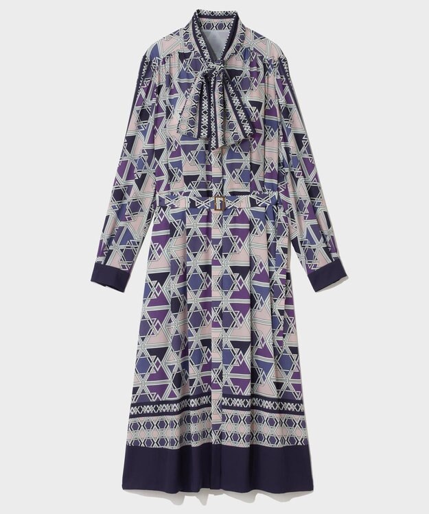 GRACE CONTINENTAL キカボウタイドレス パープル