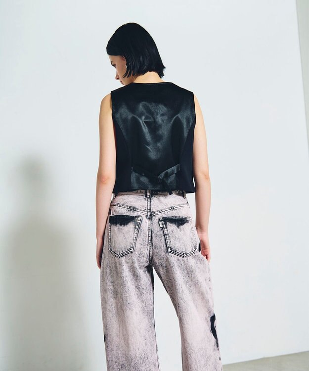 GRACE CONTINENTAL トリアセショートジレ ブラック