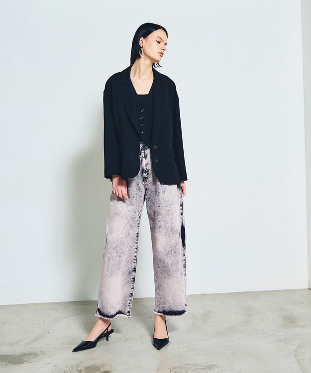 GRACE CONTINENTAL トリアセショートジレ ブラック