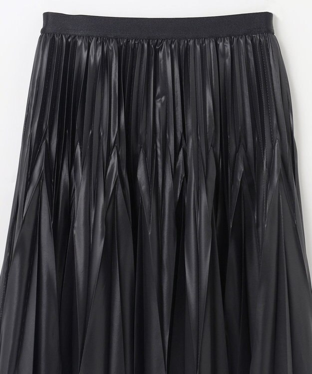 GRACE CONTINENTAL トリコットプリーツスカート ブラック