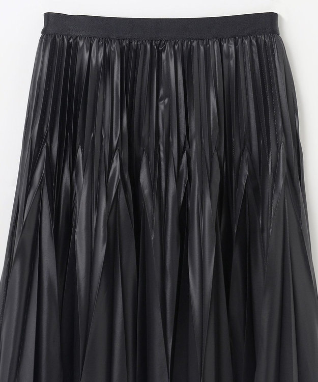 GRACE CONTINENTAL トリコットプリーツスカート ブラック