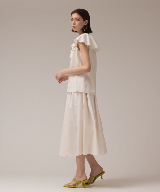 GRACE CONTINENTAL フレアタックスカート キナリ