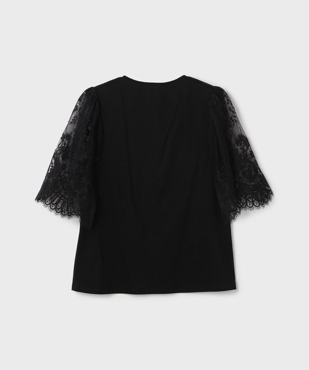 GRACE CONTINENTAL レースフレアカットトップ ブラック