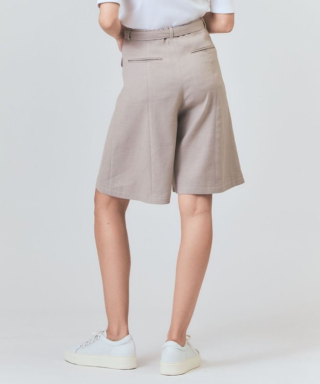 GRACE CONTINENTAL リネンデニムライクパンツ ベージュ