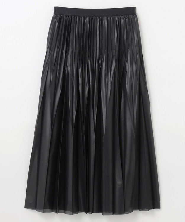 GRACE CONTINENTAL トリコットプリーツスカート ブラック