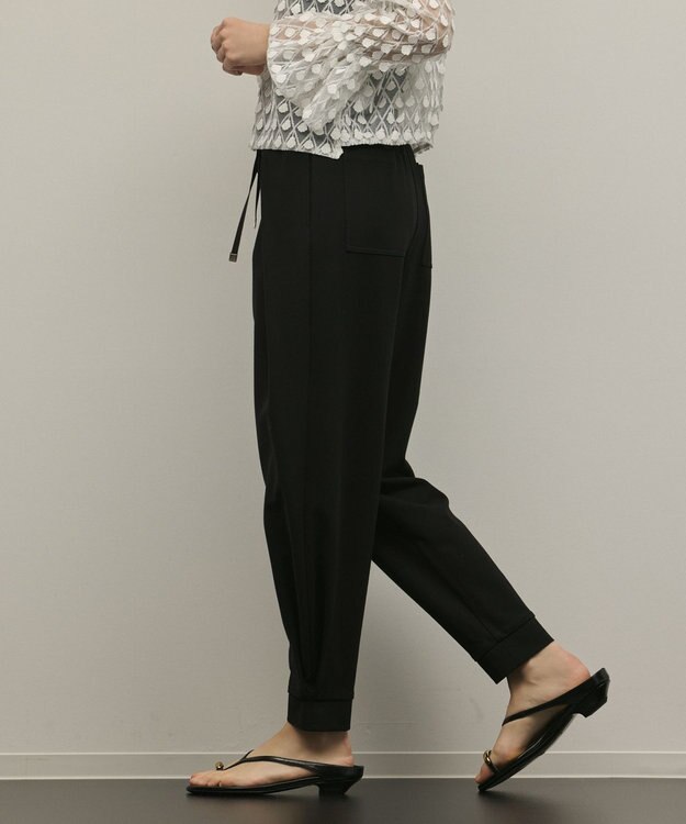 GRACE CONTINENTAL ポンチイージーパンツ ブラック