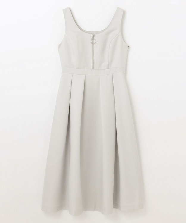 GRACE CONTINENTAL ツイルタックワンピース ライトグリーン