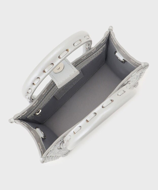 GRACE CONTINENTAL SquareMiniBagMT シルバー