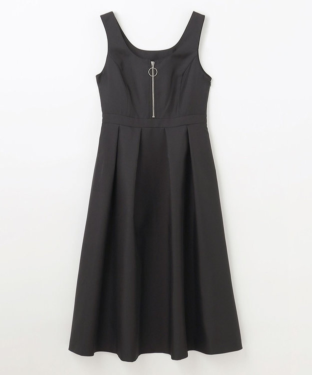 GRACE CONTINENTAL ツイルタックワンピース ブラック