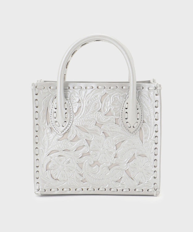 GRACE CONTINENTAL SquareMiniBagMT シルバー