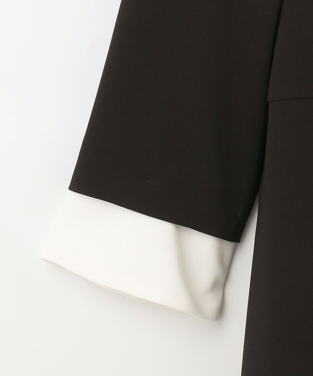 GRACE CONTINENTAL ダブルクロスドレス バイカラー