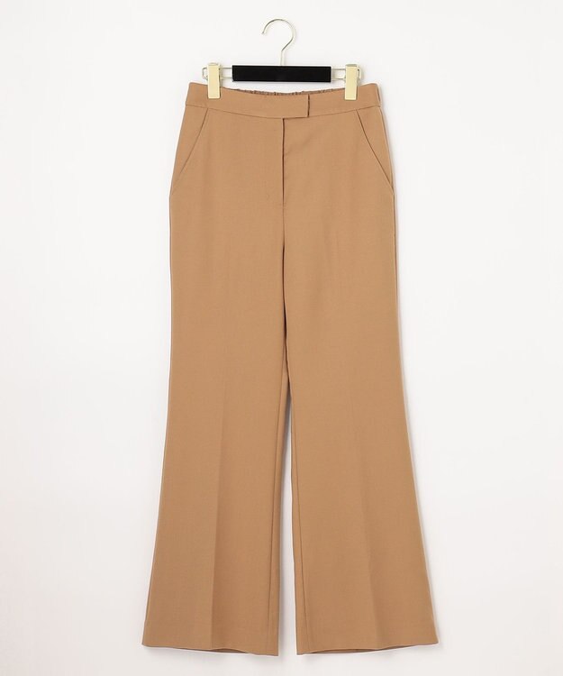 GRACE CONTINENTAL ダブルクロスフレアパンツ キャメル