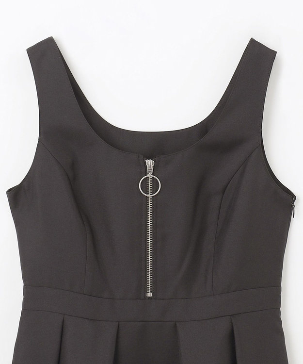 GRACE CONTINENTAL ツイルタックワンピース ブラック