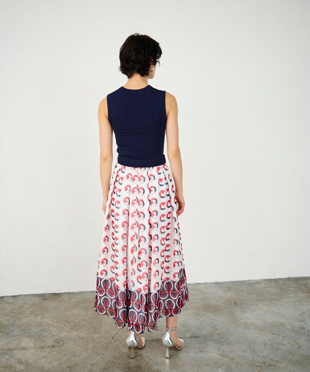 GRACE CONTINENTAL マリンニットワンピース ネイビー