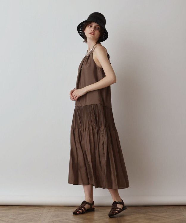 GRACE CONTINENTAL ブライトキャミワンピース ブラウン