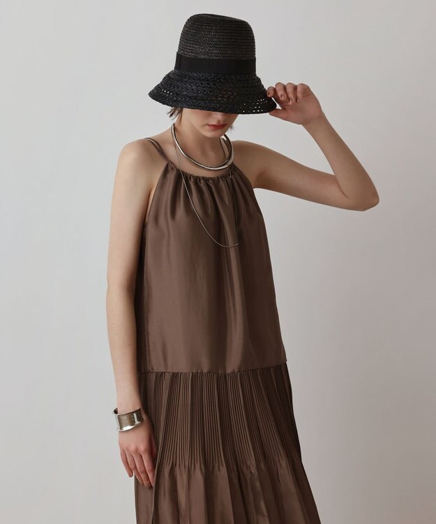 GRACE CONTINENTAL ブライトキャミワンピース ブラウン