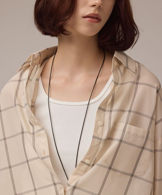 GRACE CONTINENTAL オーガン2WAYシャツ ベージュ