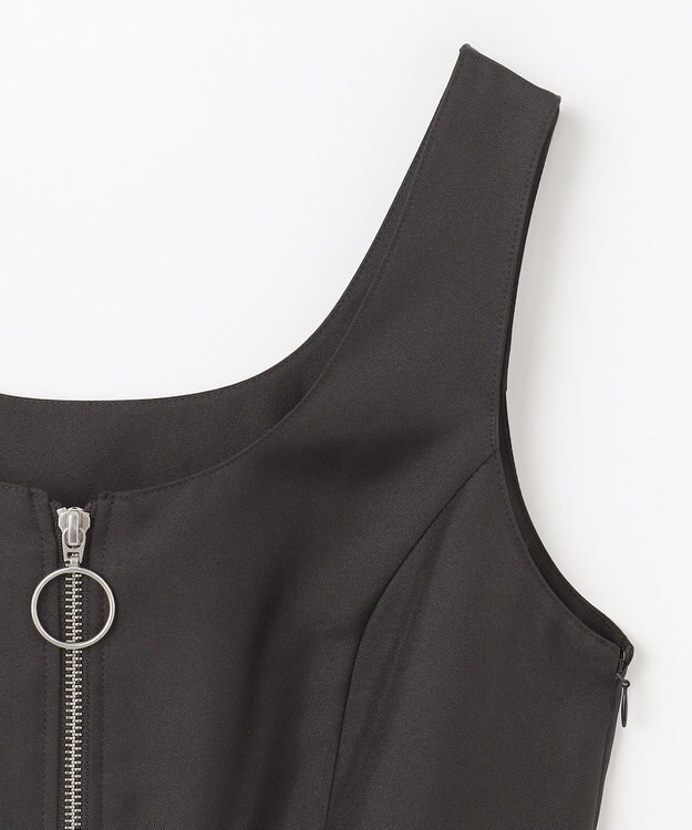 GRACE CONTINENTAL ツイルタックワンピース ブラック