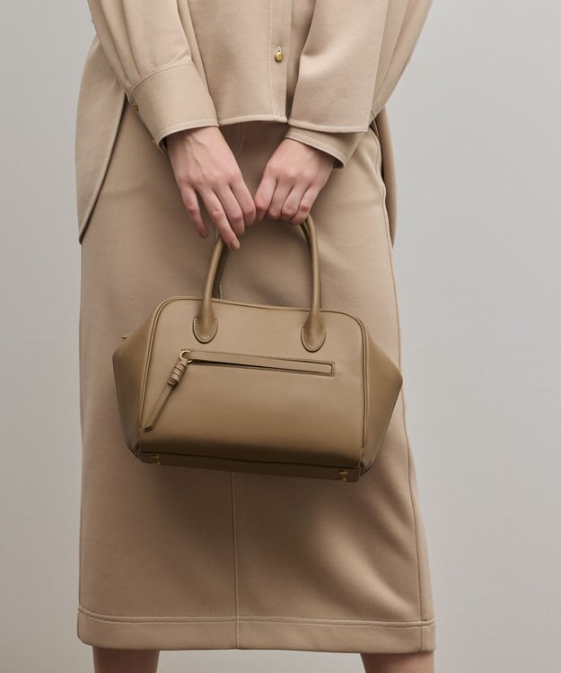 GRACE CONTINENTAL TOV MOU BAG S ブラウン