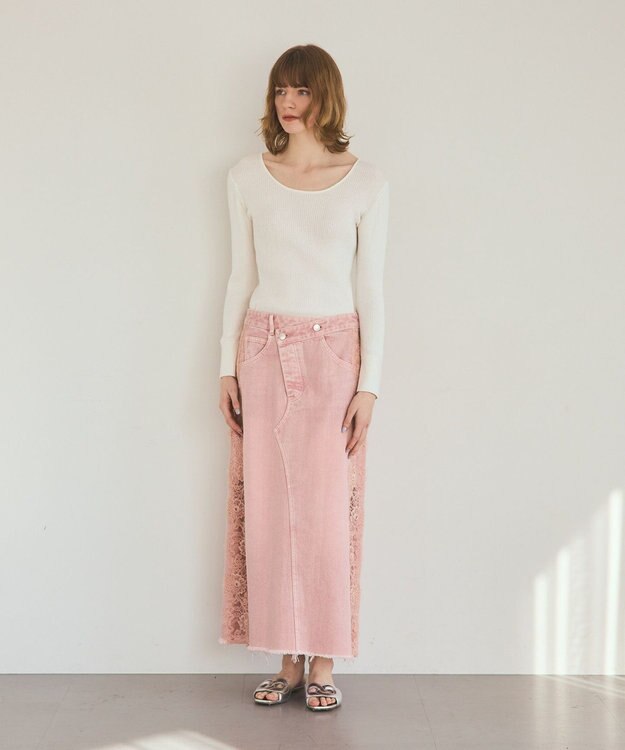 GRACE CONTINENTAL 綿カシミヤインナートップ ホワイト