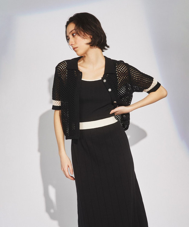 グレースコンチネンタル　メッシュニットシャツ メッシュニットシャツ / GRACE CONTINENTAL | GRACE CONTINENTAL
