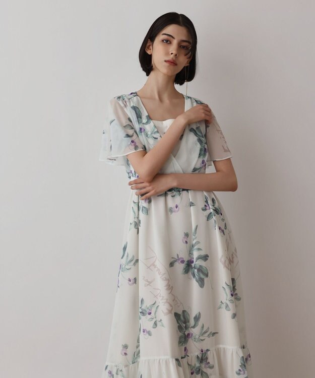 GRACE CONTINENTAL プリントセパレートワンピース キナリ