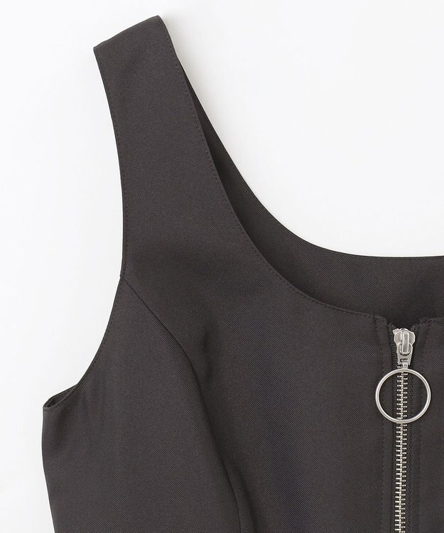 GRACE CONTINENTAL ツイルタックワンピース ブラック