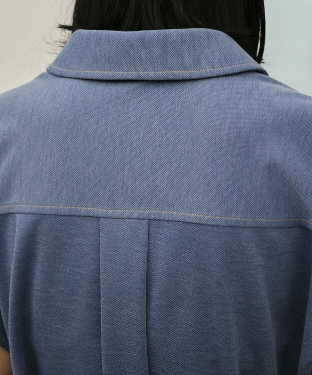 GRACE CONTINENTAL ジャージワークシャツ ブルー