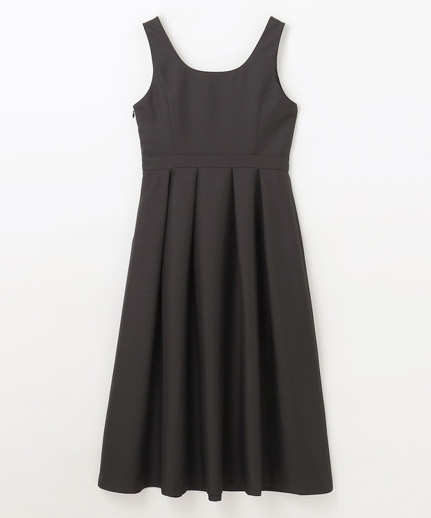GRACE CONTINENTAL ツイルタックワンピース ブラック