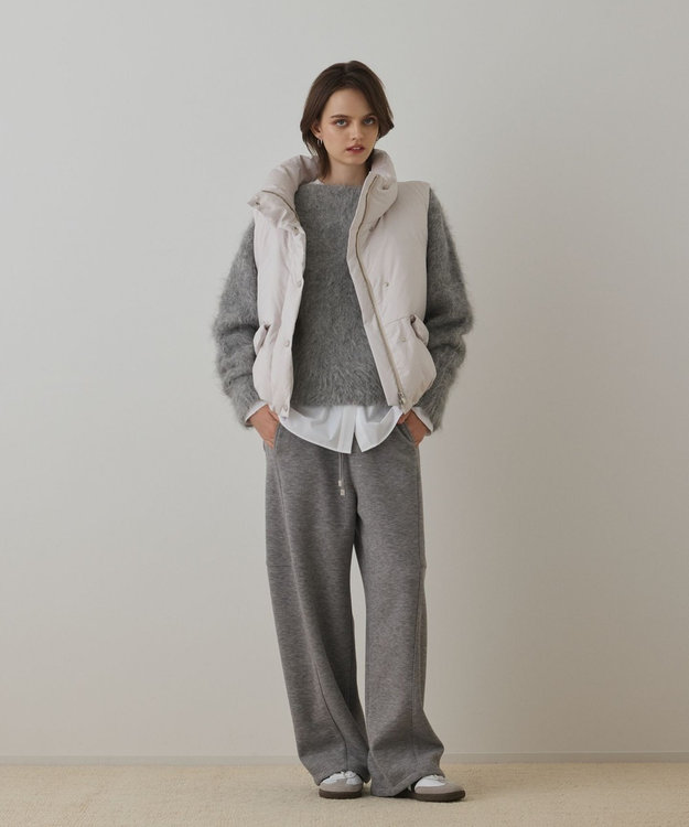 GRACE CONTINENTAL スタンドカラーダウンベスト キナリ