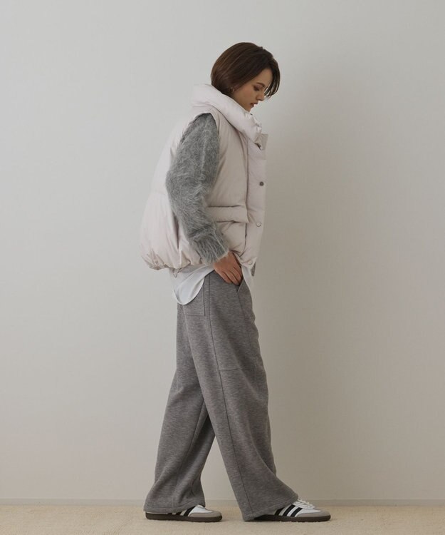 GRACE CONTINENTAL スタンドカラーダウンベスト キナリ