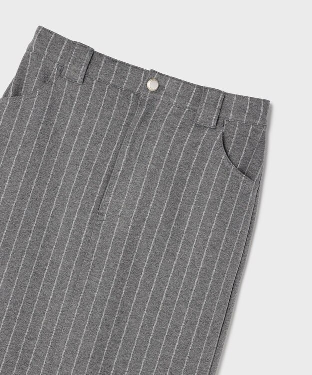 GRACE CONTINENTAL ジャージタイトスカート ストライプ