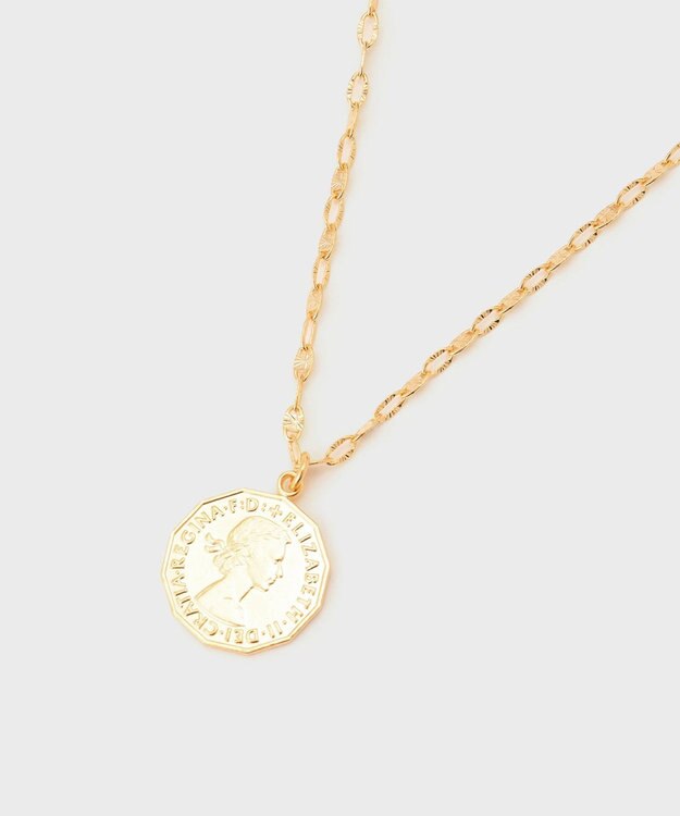 GRACE CONTINENTAL コインダブルネックレス ゴールド