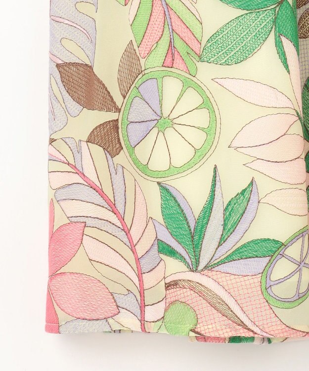 GRACE CONTINENTAL フルーツ刺繍トップ イエロー