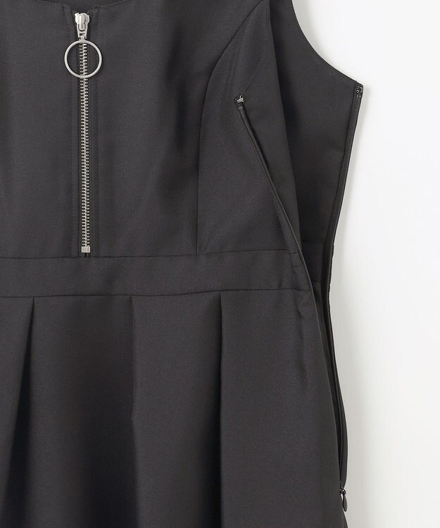 GRACE CONTINENTAL ツイルタックワンピース ブラック