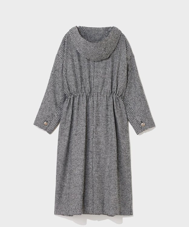 GRACE CONTINENTAL オーバーサイズ千鳥コート ブラック