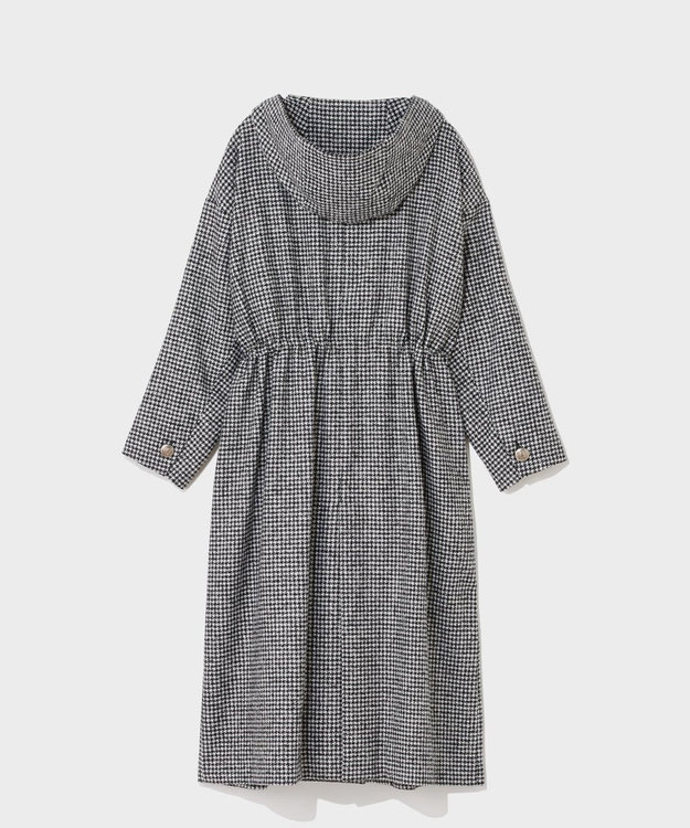 GRACE CONTINENTAL オーバーサイズ千鳥コート ブラック