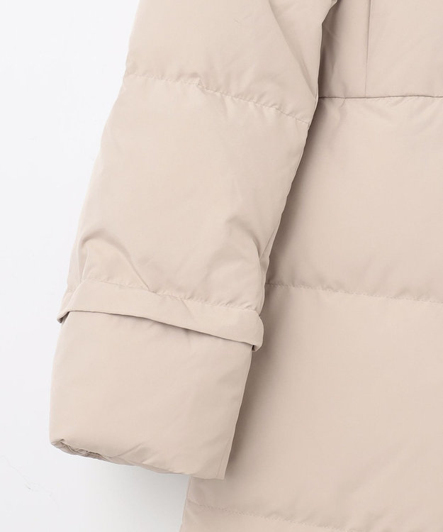 GRACE CONTINENTAL ファーパーツ付ロングダウン ベージュ