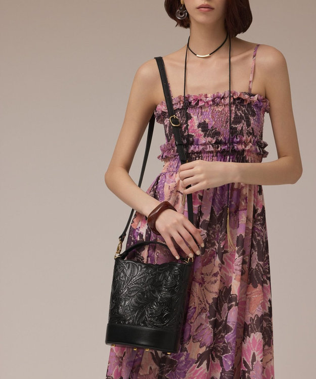 GRACE CONTINENTAL Mini Bucketbag ブラック