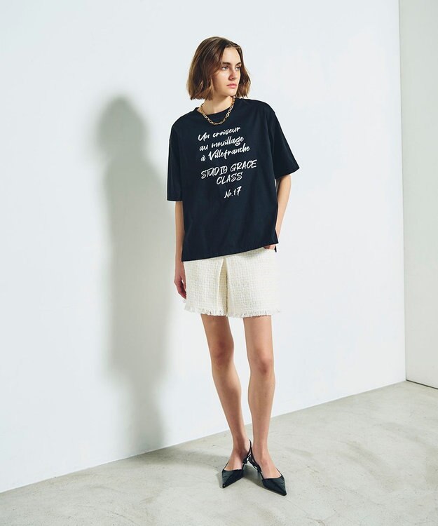 ⭐新品未使用⭐GRACE CLASS レタードシルケットTシャツ レタードシルケットTシャツ / GRACE CONTINENTAL | GRACE