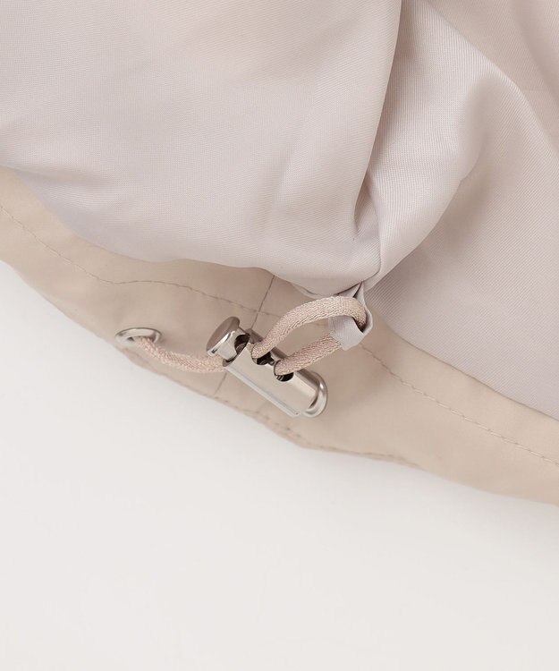 GRACE CONTINENTAL ファーパーツ付ロングダウン ベージュ